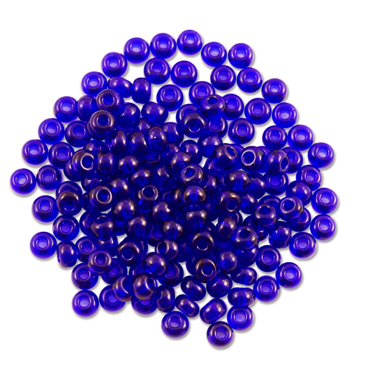 Preciosa Czech Seed Bead 6/0 Transparent Cobalt Blue (10 Grams)